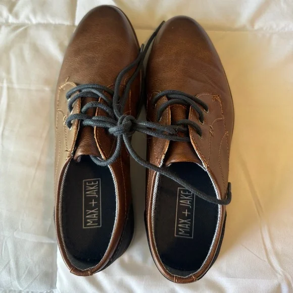 boys brown dress shoes Kids Dark Brown Sneaker in Size 1.5 Little Kid | Wiley Jr
